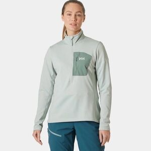 NWT Helly Hansen Versalite Half Zip Fleece Green Mist S